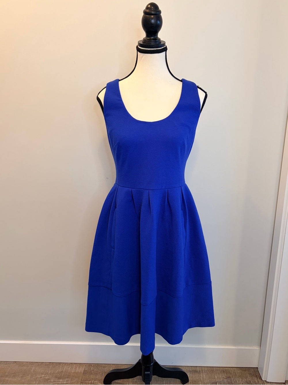 Banana Republic Fit & Flare Dress 6 Brilliant Blue NWT
